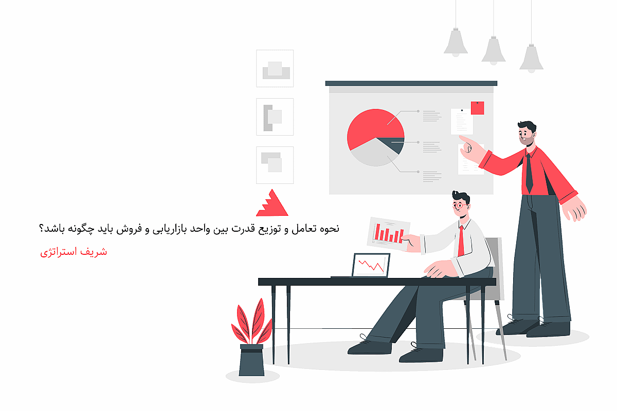 نحوه تعامل و توزیع قدرت بین واحد بازاریابی و فروش باید چگونه باشد؟