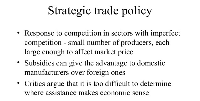 تعریف سیاست استراتژیک تجاری