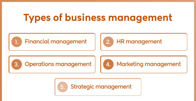 انواع مدیریت کسب و کار